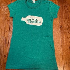 Brew Dr. Women’s Small Super Soft T Shirt Kelly Green Kombucha